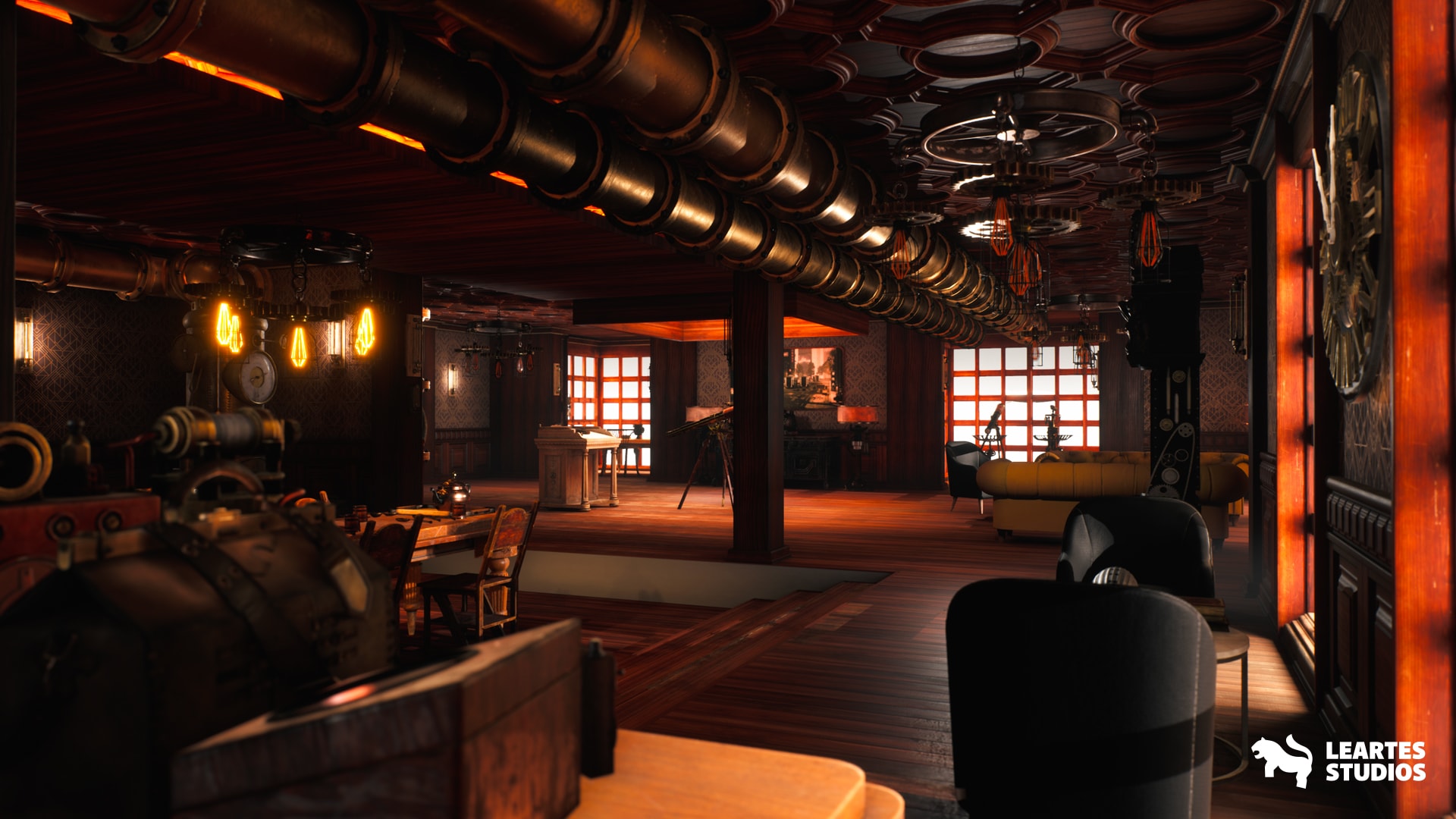 Steampunk Interior + ULAT ( Modular Wall Pack Exterior+ Interior) in